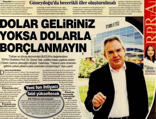 "Politika Hatası Yapılırsa Dolar 2 TL'yi Aşar”