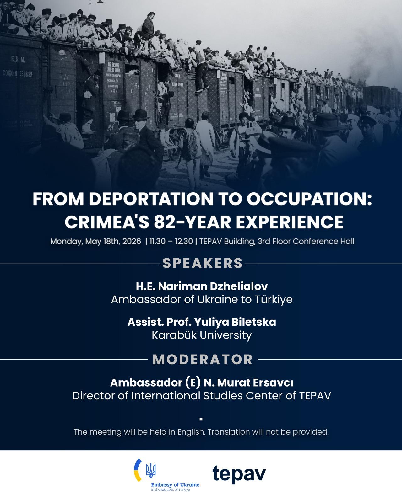 “From Deportation to Occupation: Crimea's 82-Year Experience”