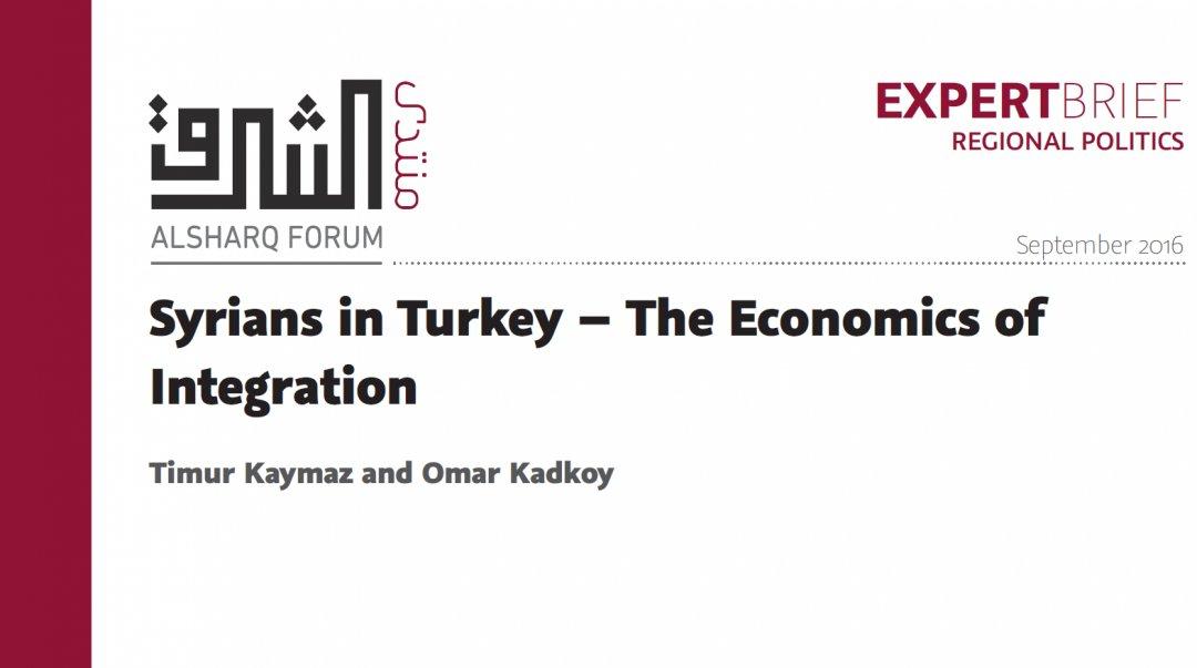 Syrians in Turkey – The Economics of Integration