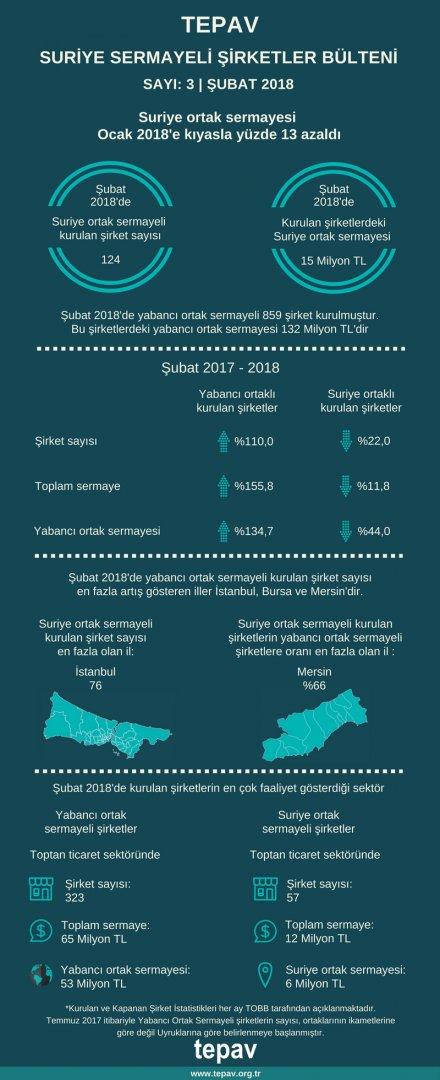 TEPAV Suriye Sermayeli Şirketler Bülteni - Şubat 2018