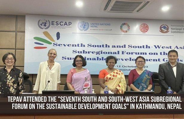 TEPAV attended the "Seventh South and South-West Asia Subregional Forum on the Sustainable Development Goals" in Kathmandu, Nepal