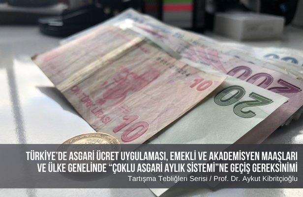 Türkiye’de asgari ücret uygulaması, emekli ve akademisyen maaşları ve ülke genelinde “çoklu asgari aylık sistemi”ne geçiş gereksinimi